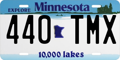 MN license plate 440TMX