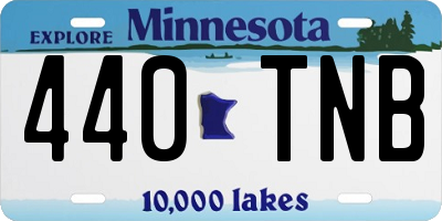 MN license plate 440TNB