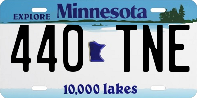 MN license plate 440TNE