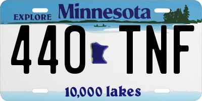 MN license plate 440TNF