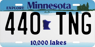MN license plate 440TNG