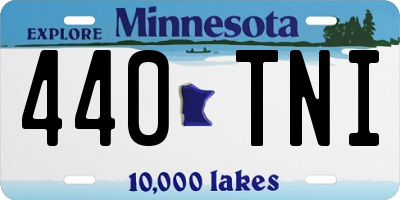 MN license plate 440TNI