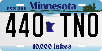 MN license plate 440TNO