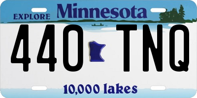 MN license plate 440TNQ