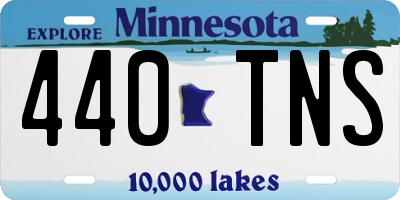 MN license plate 440TNS