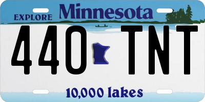 MN license plate 440TNT