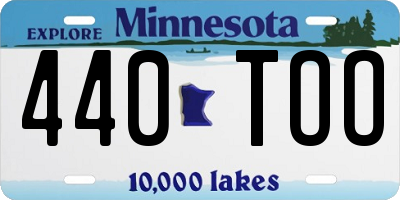 MN license plate 440TOO