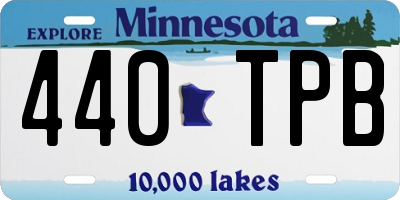 MN license plate 440TPB