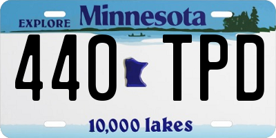 MN license plate 440TPD