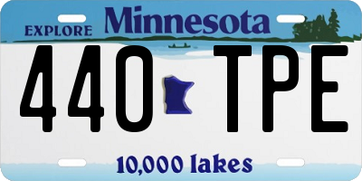 MN license plate 440TPE