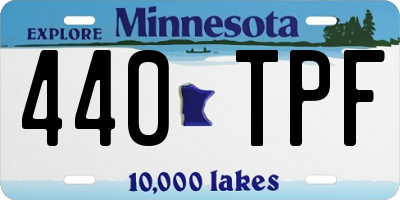 MN license plate 440TPF