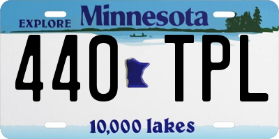 MN license plate 440TPL