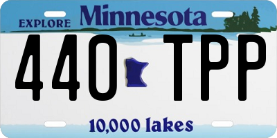 MN license plate 440TPP