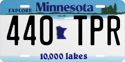 MN license plate 440TPR