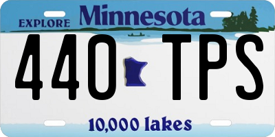 MN license plate 440TPS