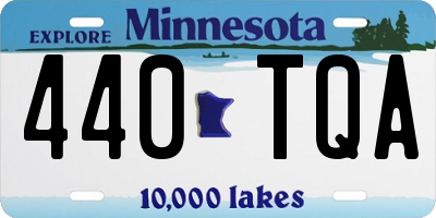 MN license plate 440TQA