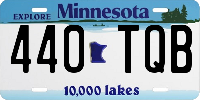 MN license plate 440TQB