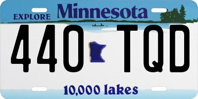 MN license plate 440TQD