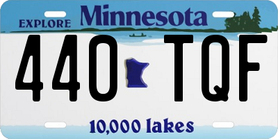 MN license plate 440TQF