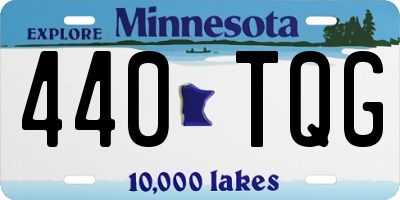 MN license plate 440TQG