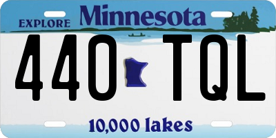 MN license plate 440TQL