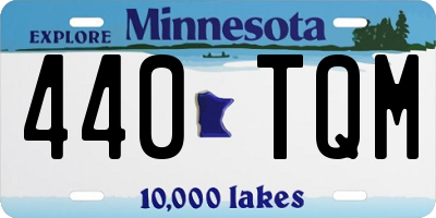 MN license plate 440TQM