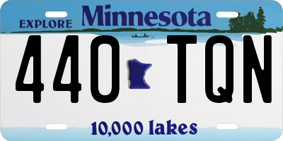MN license plate 440TQN