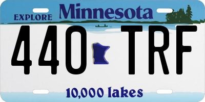 MN license plate 440TRF