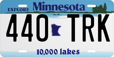 MN license plate 440TRK