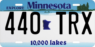 MN license plate 440TRX