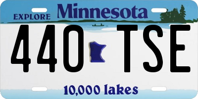 MN license plate 440TSE