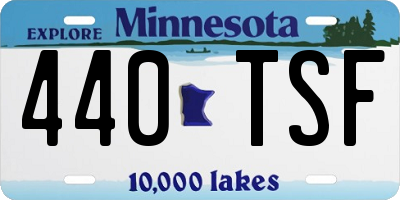 MN license plate 440TSF