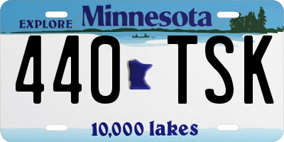 MN license plate 440TSK