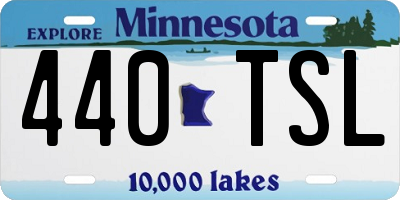 MN license plate 440TSL