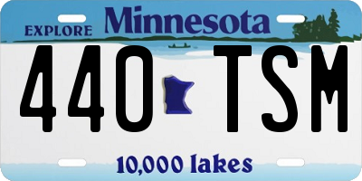MN license plate 440TSM