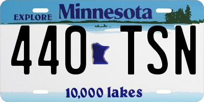 MN license plate 440TSN