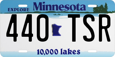 MN license plate 440TSR