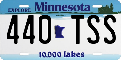 MN license plate 440TSS