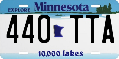 MN license plate 440TTA