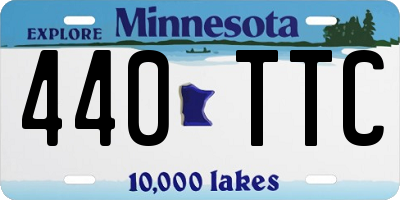 MN license plate 440TTC