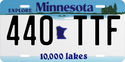 MN license plate 440TTF