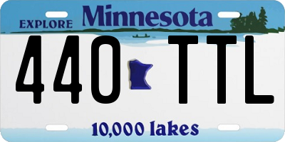 MN license plate 440TTL