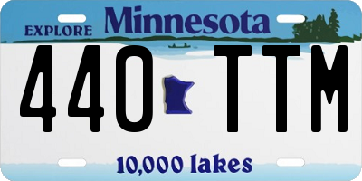 MN license plate 440TTM