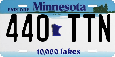 MN license plate 440TTN