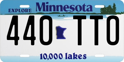 MN license plate 440TTO
