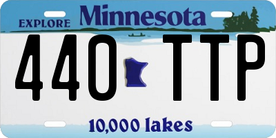 MN license plate 440TTP