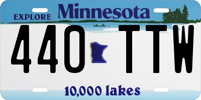MN license plate 440TTW