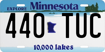 MN license plate 440TUC