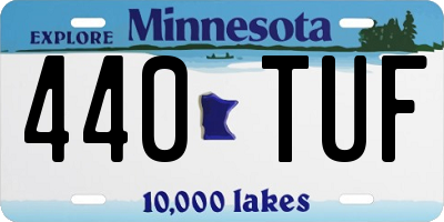 MN license plate 440TUF