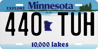 MN license plate 440TUH